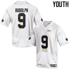 Notre Dame Fighting Irish Youth Kyle Rudolph #9 White Under Armour Authentic Stitched College NCAA Football Jersey BNC8099RA